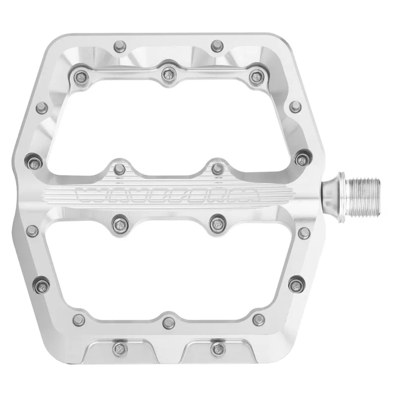 Wolf Tooth Waveform Mountain Bike Pedals in Silver-1